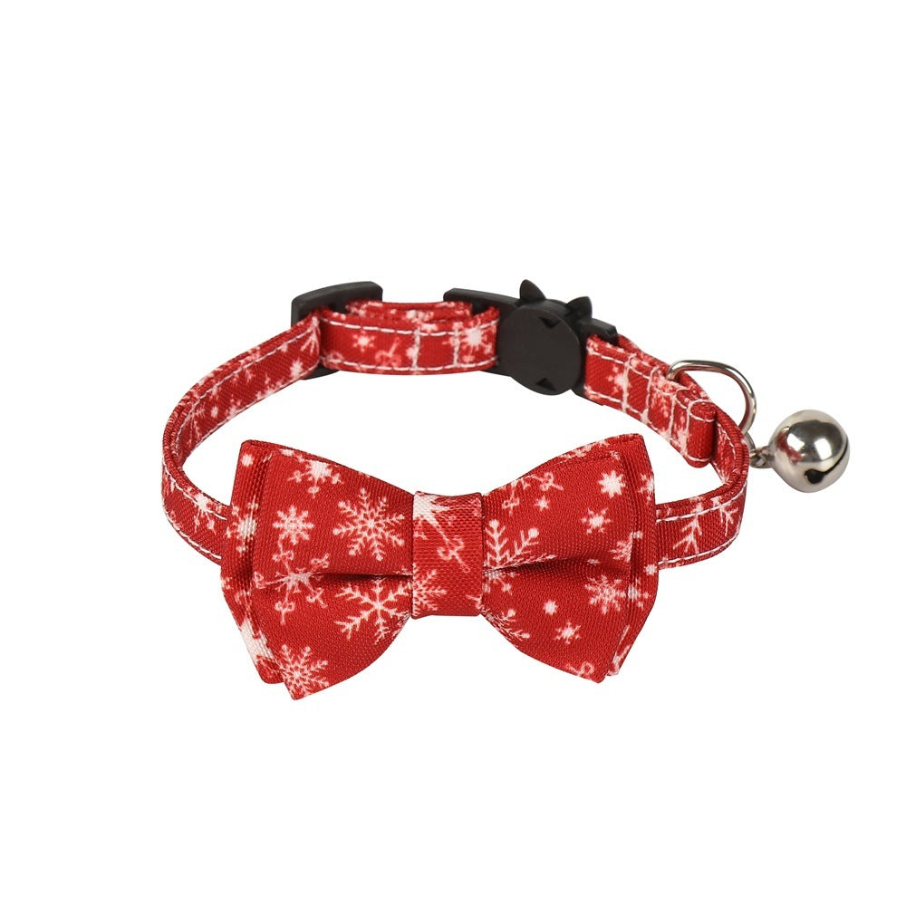 Christmas Bow Tie Dog Collar Pet Gift