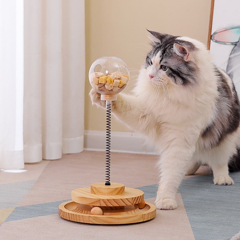 Interactive Cat Food Toy Ball for Fun & Healthy Play