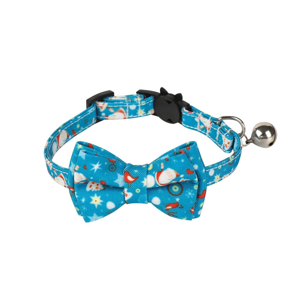 Christmas Bow Tie Dog Collar Pet Gift