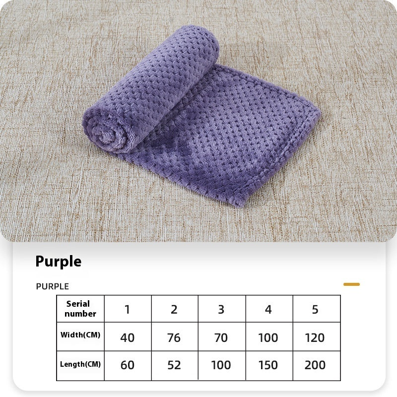 Summer Coral Fleece Blanket for Dogs & Sleeping Pets