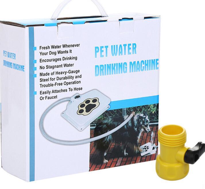 Dog Water Fountain with Hose & Splitter for Fresh Hydration