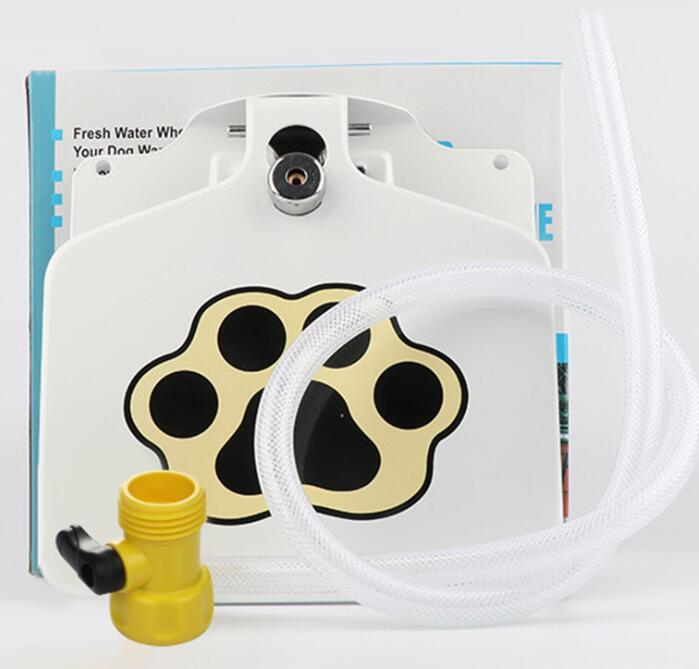 Dog Water Fountain with Hose & Splitter for Fresh Hydration