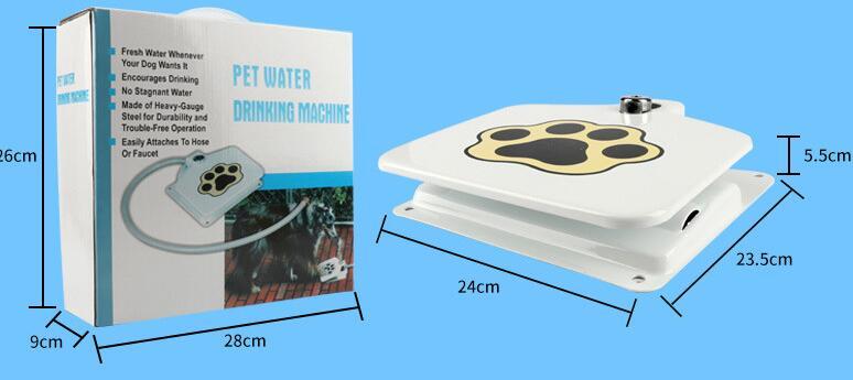 Dog Water Fountain with Hose & Splitter for Fresh Hydration