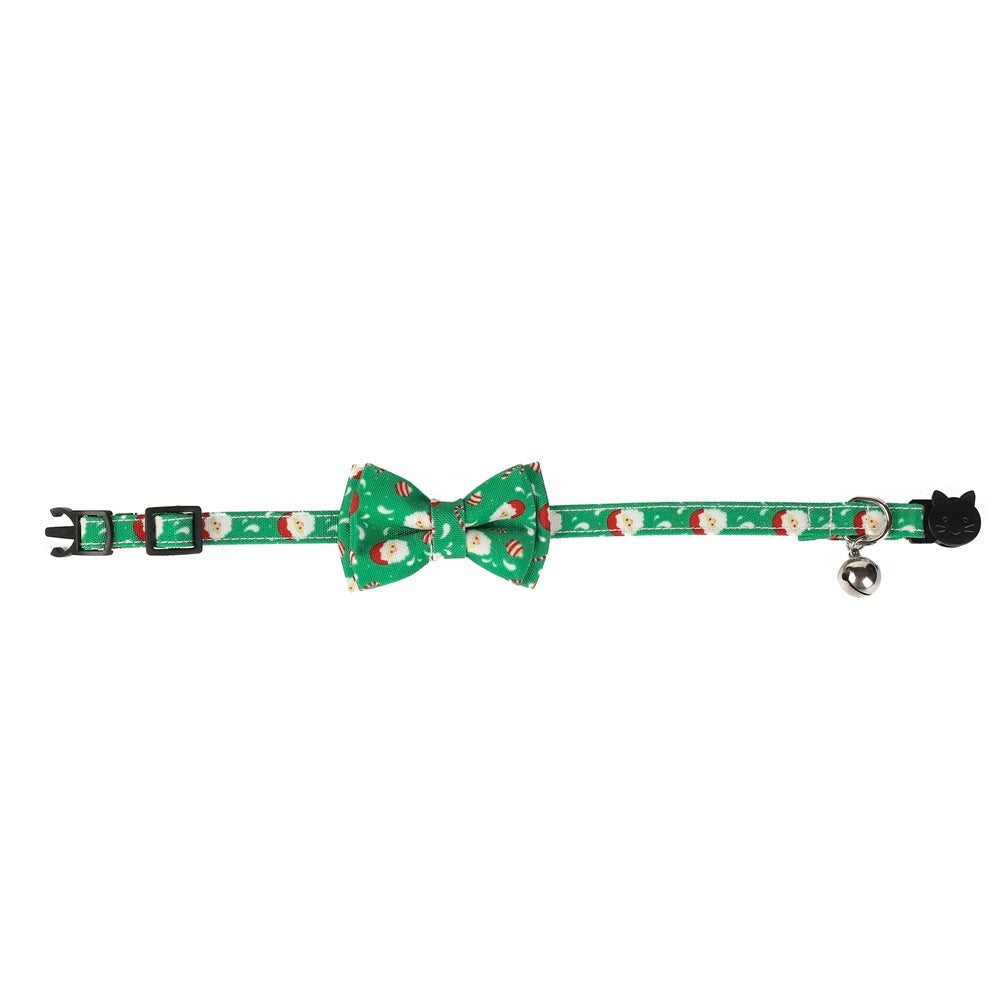 Christmas Bow Tie Dog Collar Pet Gift