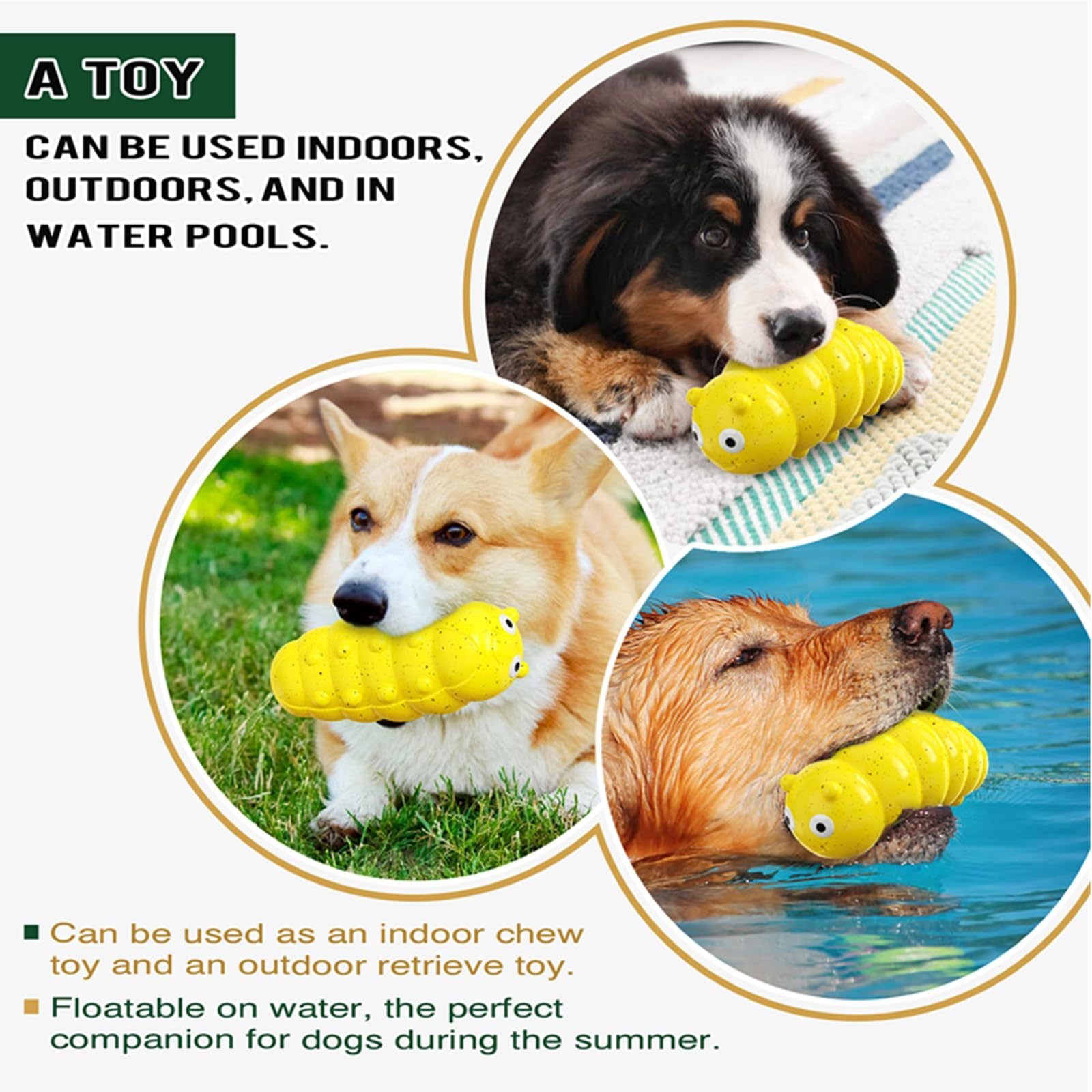 Indestructible Squeaky Dog Chew Toys
