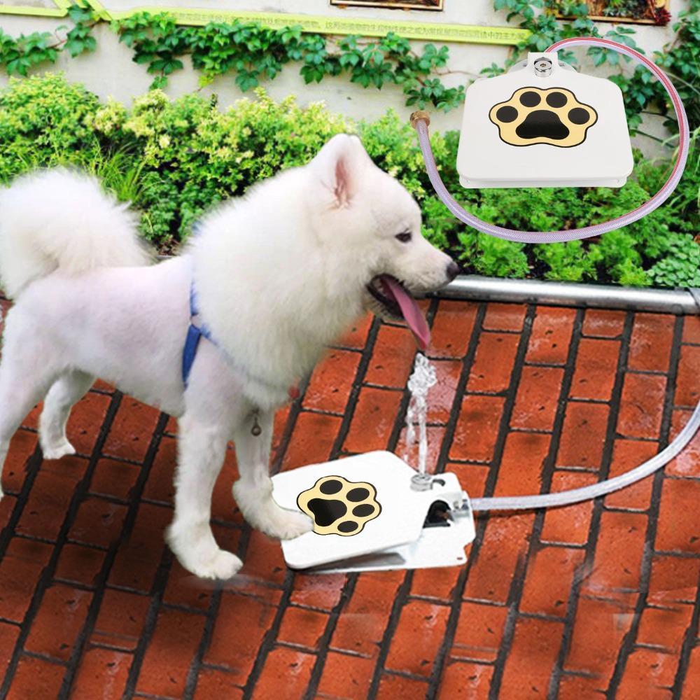 Dog Water Fountain with Hose & Splitter for Fresh Hydration