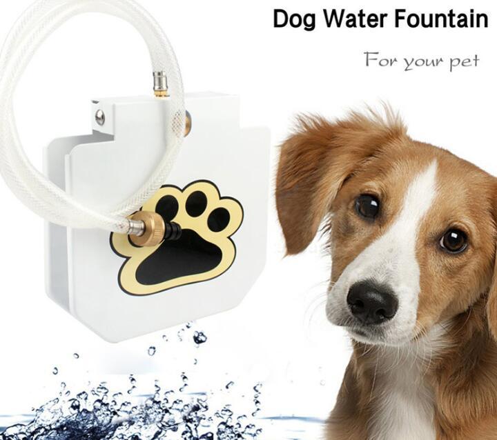 Dog Water Fountain with Hose & Splitter for Fresh Hydration