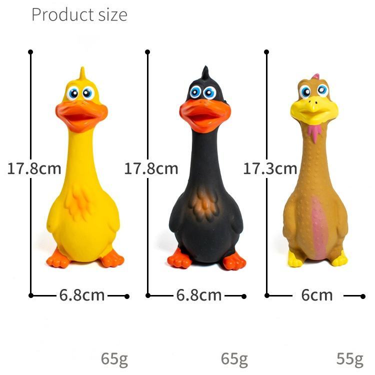 3pcs Latex Screaming Chicken Toys