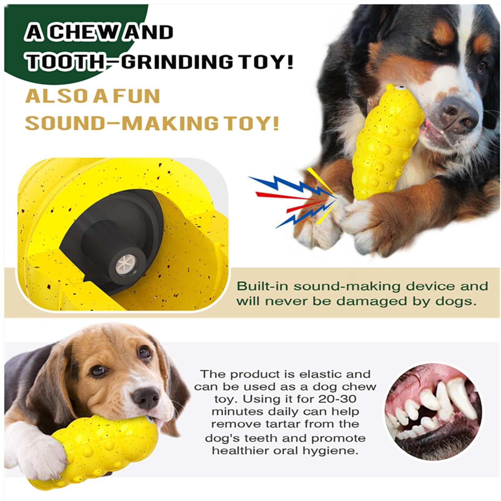 Indestructible Squeaky Dog Chew Toys